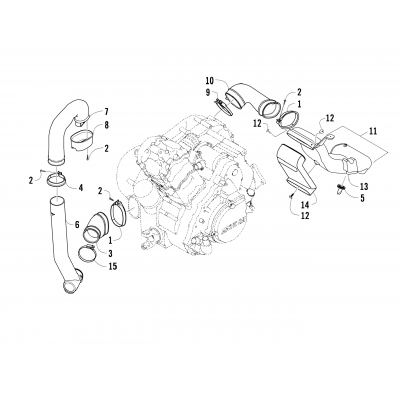 CASE/BELT COOLING ASSEMBLY