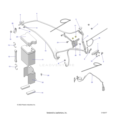 ELECTRICAL, BATTERY - A23S6E57F1/FK (C102477)