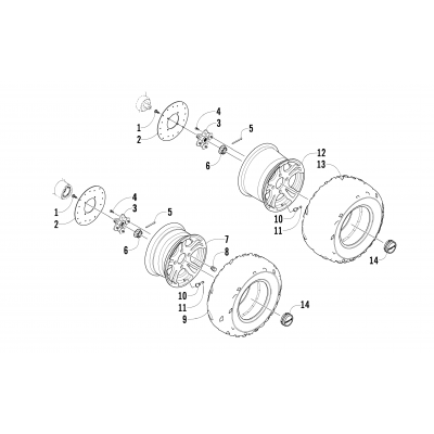 WHEEL AND TIRE ASSEMBLY