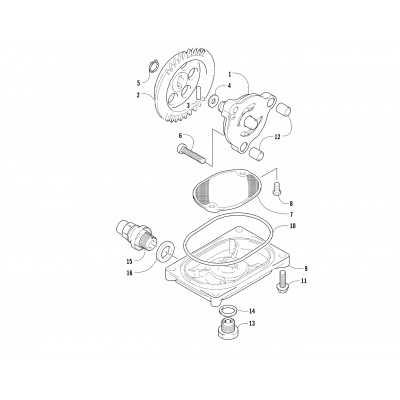 OIL PUMP AND STRAINER ASSEMBLY