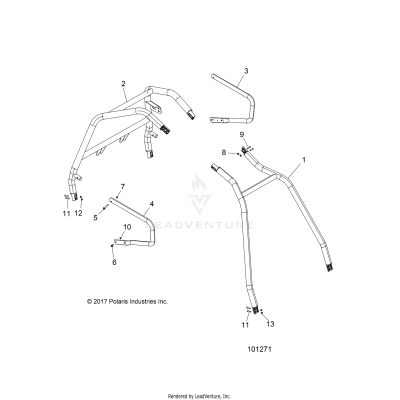 CHASSIS, CAB FRAME AND SIDE BARS - A19DBA50A5 (101271)