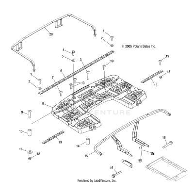 RACK MOUNTING, REAR - A06MH50AQ/AX/AY/AZ/AL/AT (4999200139920013A05)