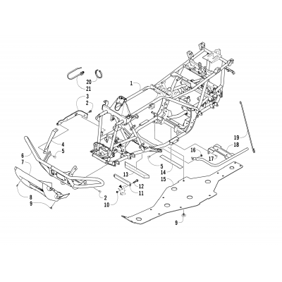 FRAME AND RELATED PARTS