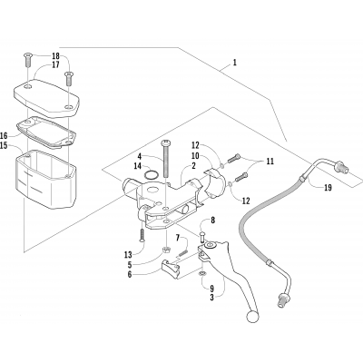 HYDRAULIC HAND BRAKE ASSEMBLY