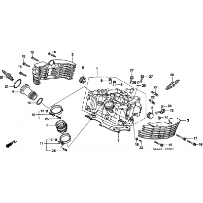 REAR CYLINDER HEAD