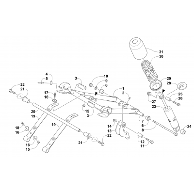 REAR SUSPENSION FRONT ARM ASSEMBLY