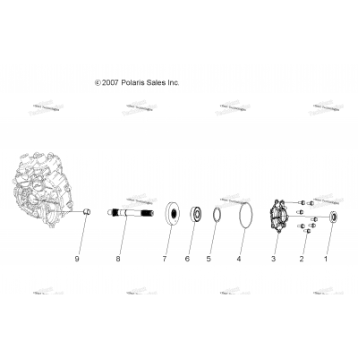 Drive Train, Main Gearcase Output Shaft