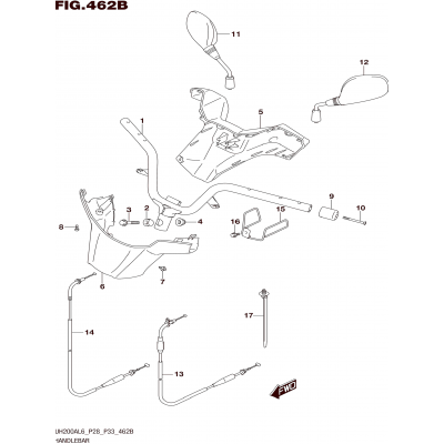 HANDLEBAR (UH200AL6 P33)