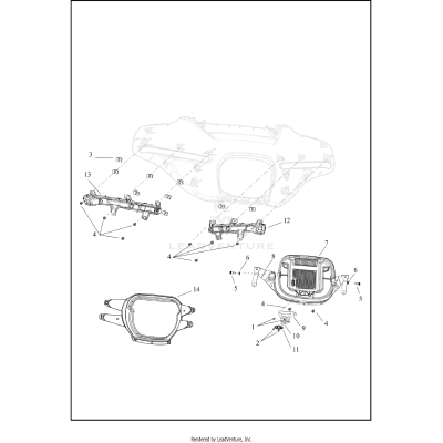 WINDSHIELD, FAIRING AND HEADLAMP - FLHLT (2 OF 2)