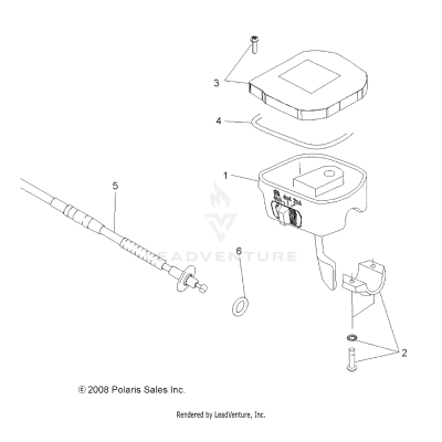 STEERING, CONTROLS, THROTTLE ASM. and CABLE - A19SYE95BV [49ATVCONTROLS09SPXPEPS850]