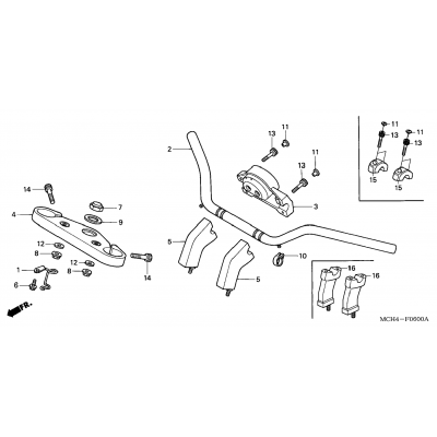 HANDLEBAR / TOP BRIDGE