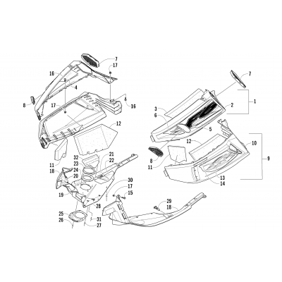 SKID PLATE AND SIDE PANEL ASSEMBLY