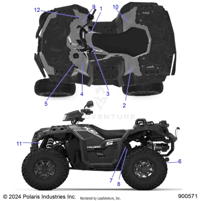 BODY, DECALS, GENERAL - A23SLE95FK/S95CK/S95FK/EK (900571)