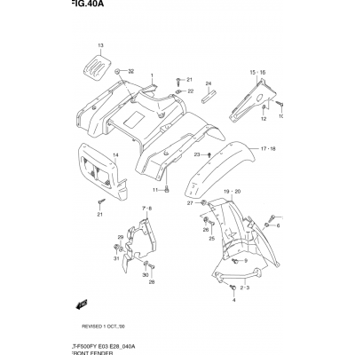 FRONT FENDER (MODEL X/Y)