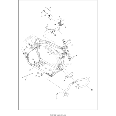 FRAME AND JIFFY STAND - FLHRXS