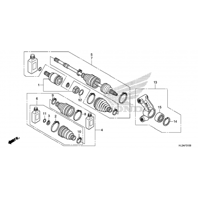 REAR KNUCKLE / REAR DRIVESHAFT