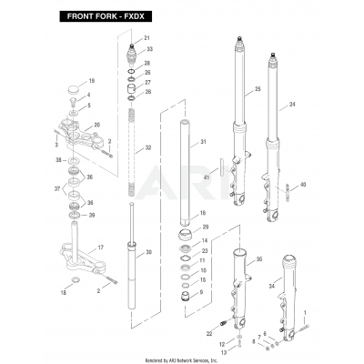 FRONT FORK - FXDX