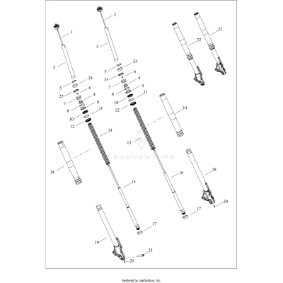 FORK, FRONT - NON-ARH