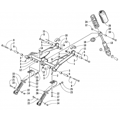 REAR SUSPENSION FRONT ARM ASSEMBLY