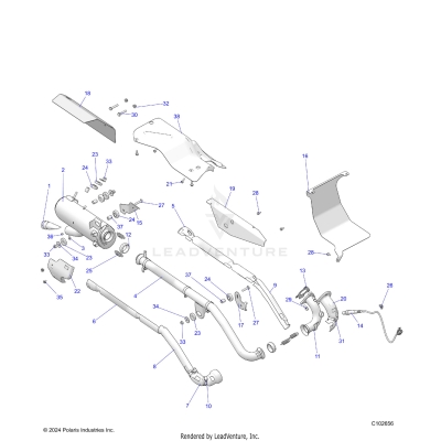 ENGINE, EXHAUST - A25SJE57CP/EP (C102656)