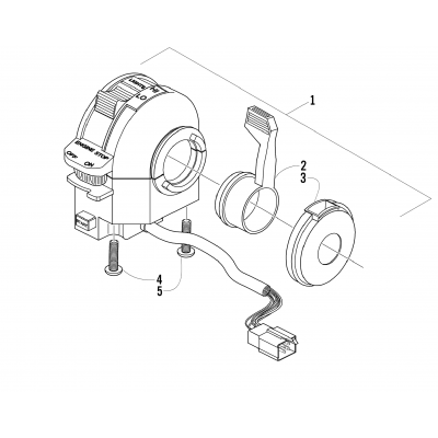 CONTROL SWITCH HOUSING ASSEMBLY