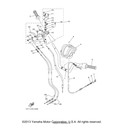 STEERING HANDLE CABLE