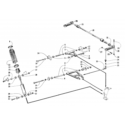 FRONT SUSPENSION AND SHOCK ABSORBER