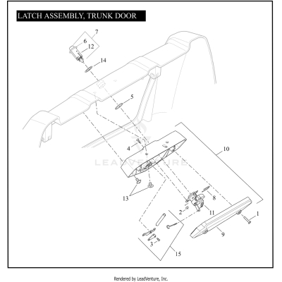 LATCH ASSEMBLY, TRUNK DOOR