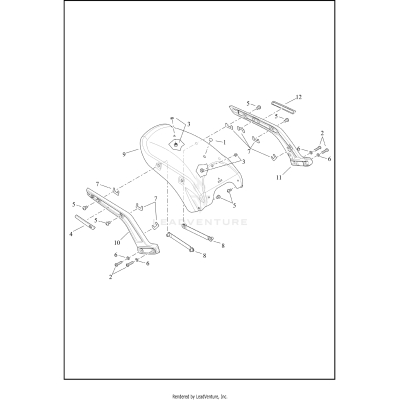 FENDERS AND SUPPORTS, REAR - FXFBS