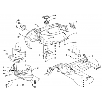 BELLY PAN AND FRONT BUMPER ASSEMBLY