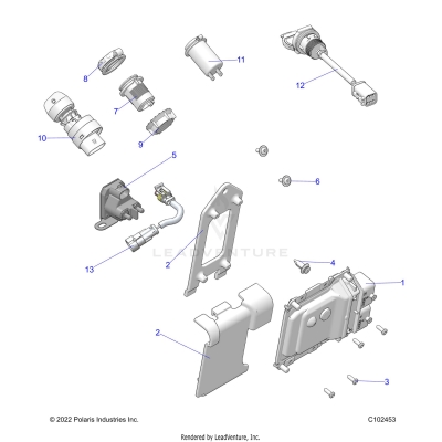 ELECTRICAL, SWITCHES, SENSORS and ECM - A25SHR57AM (C102453)