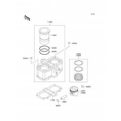 Cylinder/Piston(s)