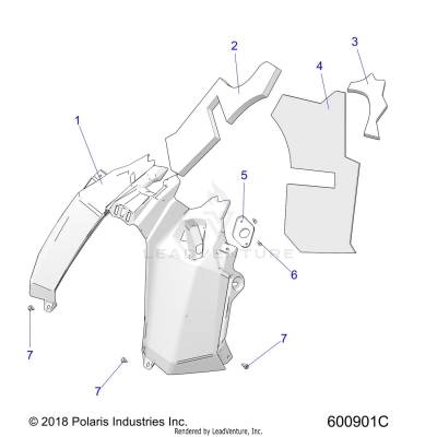 BODY, CONSOLE - S19EGK8PS ALL OPTIONS (600901C)