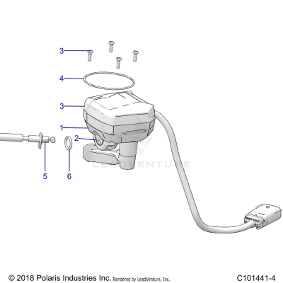 STEERING, CONTROLS, THROTTLE ASM. and CABLE - A19SXA85B1/B4/SXE85BC/B9/ZBJ (C101441-4)