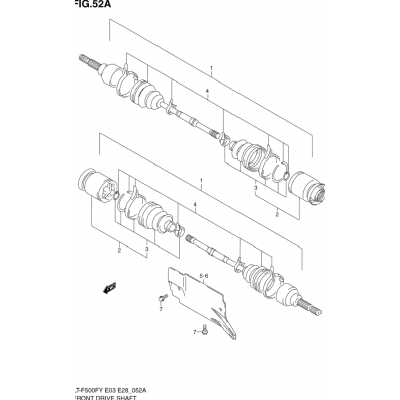 FRONT DRIVE SHAFT (MODEL Y)