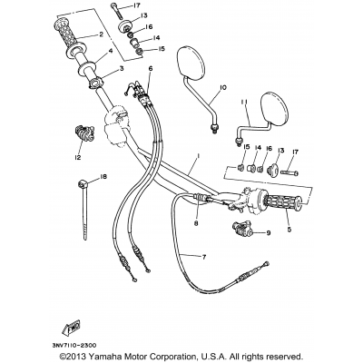 Steering Handle - Cable