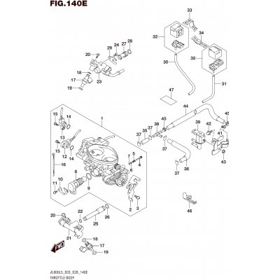 THROTTLE BODY (VL800TL5 E33)