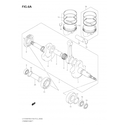 CRANKSHAFT (LT-F400FL0)