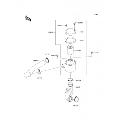 Air Cleaner-Belt Converter