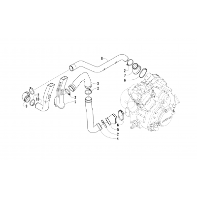 CASE/BELT COOLING ASSEMBLY