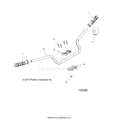 STEERING, HANDLEBAR and CONTROLS - A19SVS95CR/ER [100385]