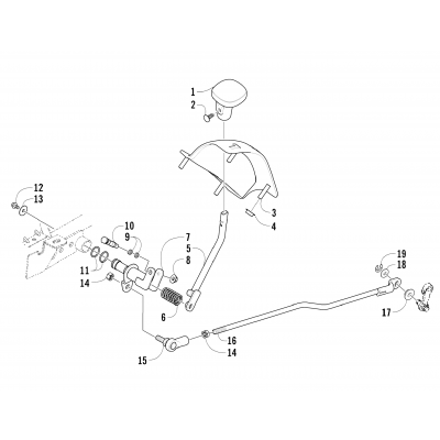 REVERSE SHIFT LEVER ASSEMBLY