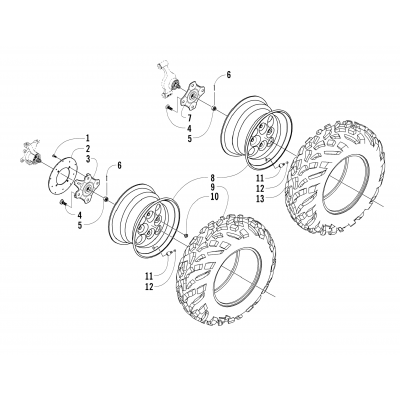 WHEEL AND TIRE ASSEMBLY