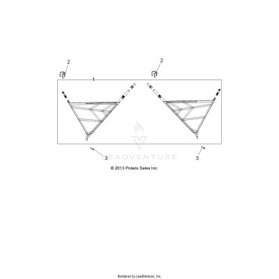BODY, SIDE NETS - A17DAH57A5 (49ATVNETS14325)
