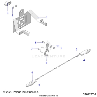 ELECTRICAL, TURN SIGNALS and LICENSE PLATE - A25SYE95PL (C102277-1)