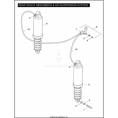 REAR SHOCK ABSORBERS & AIR SUSPENSION SYSTEM