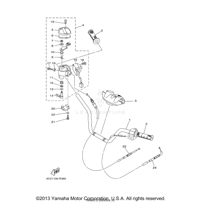 STEERING HANDLE CABLE