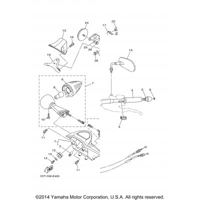 Steering Handle Cable