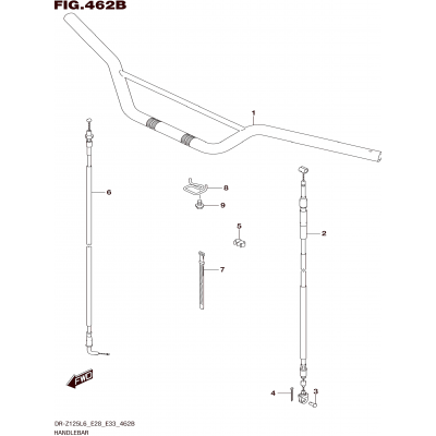 HANDLEBAR (DR-Z125LL6 E28)