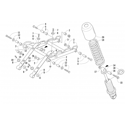 REAR SUSPENSION FRONT ARM ASSEMBLY